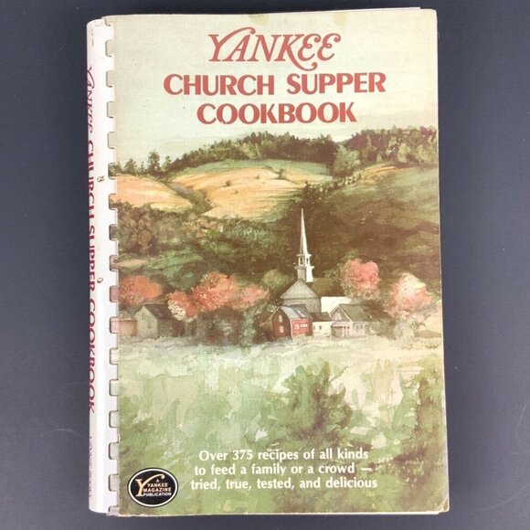 Yankee Church Supper Cookbook 1985 Spiral-Bound Recipes for Family & Crowd Meals - Picture 1 of 10